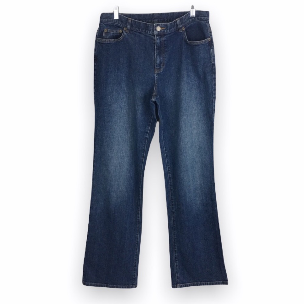 Ralph Lauren Womens Size 12 Classic‎ Blue Denim Jeans Stretch Fit